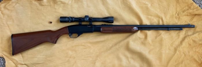 Remington Model 572 22 cal pump with Weaver 2.5-7 
