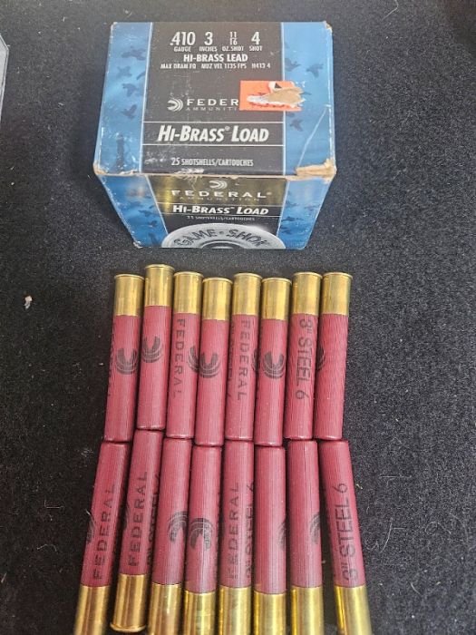 .410 ammo #6 and #4, 3&quot;