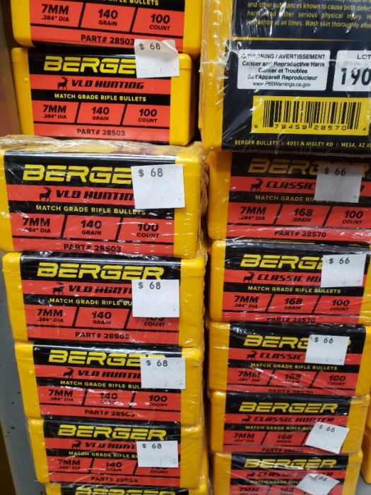 Berger bullets 7mm
