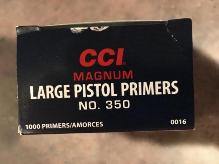 Primers-CCI 350 Large Pistol Magnum-1000 ct