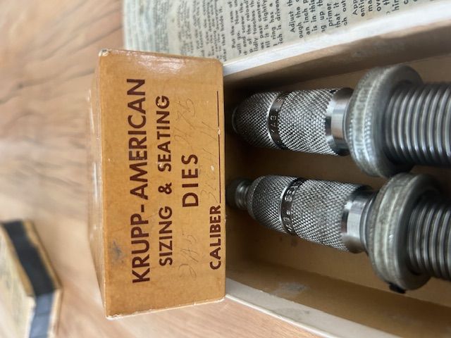 Dies, .300 H &amp; H. Krupp-American.  Vintage, but ok