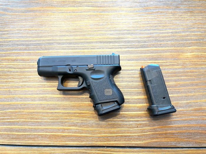 Glock 9 mm model G26 with two magazines