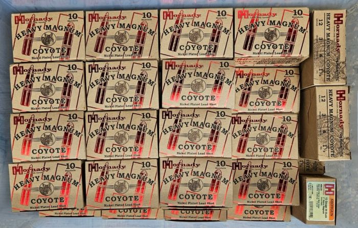50 boxes (500 rds.) of Hornady 12ga. Heavy Magnum