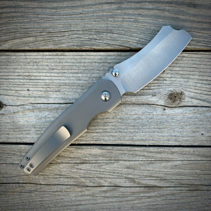 Berg Blades Button Barber - Titanium/M390 - Knife