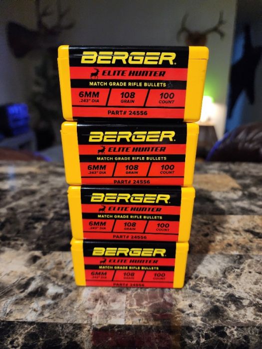 Berger 6mm 108 elite hunters