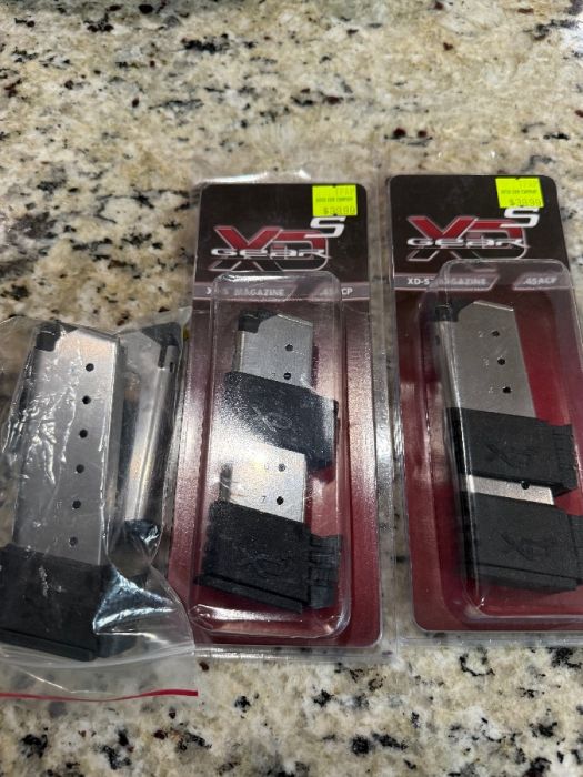 Magazines for XD-S .45 ACP (7 Rd x 3, 5 Rd x 1)