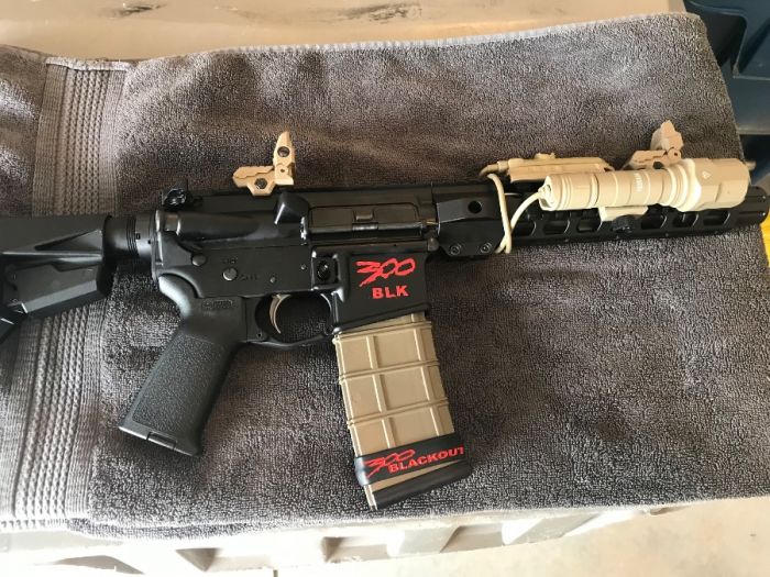 7.5” AR 300 Blackout Pistol