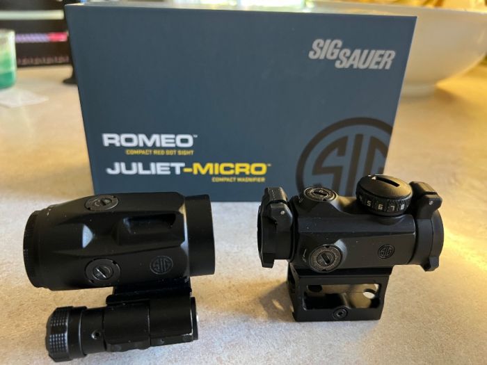 SIG Optics Romeo MSR and Juliet 3x magnifier