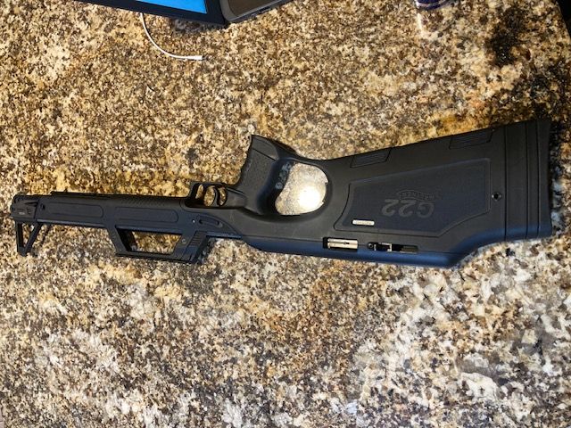 Walther G22,  Bullpup design with built in red dot