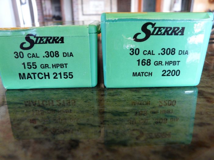 Sierra Matchking 30 cal. bullets 