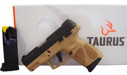 Taurus G2C 9mm FDE/Blk 3.2&quot; 12+1 12+1 CLEARANCE