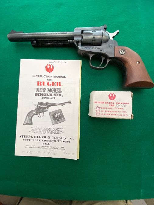 Ruger New Model Single Six Conv.  22LR and 22 Mag.