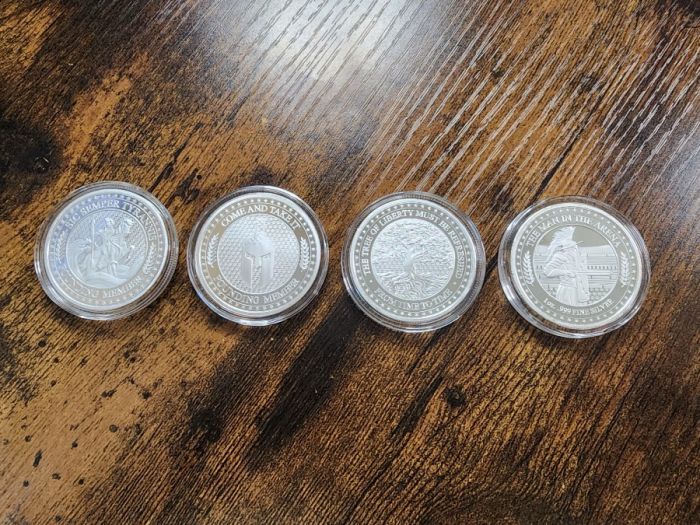  4x Founder 2022 1oz Silvers INFOWARS ALEX JONES