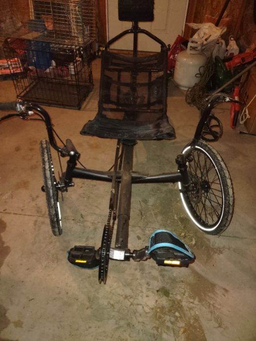 Folding 20&quot; adult recumbent trike