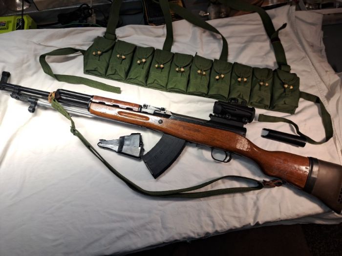 SKS with extras 