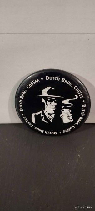 RARE Dutch Bros Barista Mafia Coffee Black &amp; White