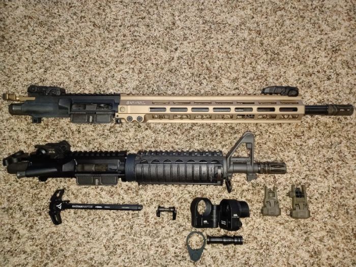 Complete 16&quot; and 10.3&quot; AR15 uppers + parts