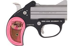 Bond Arms Girl Stinger 380ACP 3&quot; Pink Hardwood 2rd