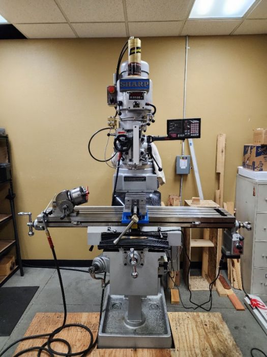 Sharp TMV-K Knee Mill w/ extras (LOW HOURS)