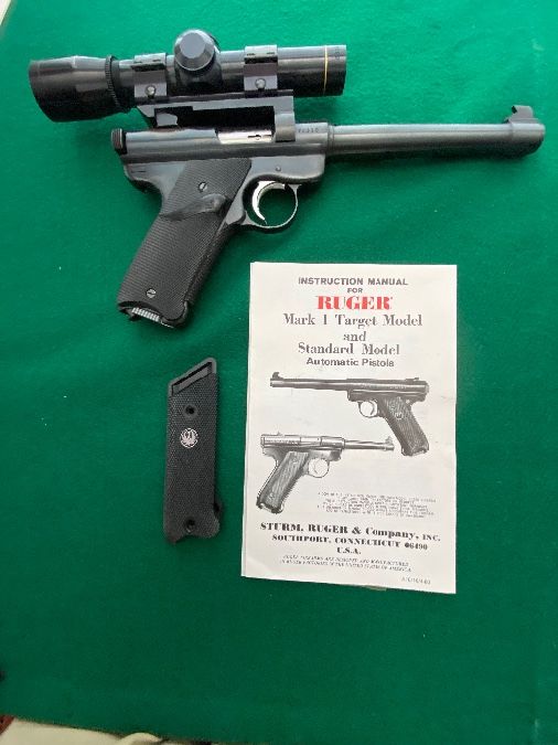 Ruger Mark 1 Target 22LR with Leupold Scope