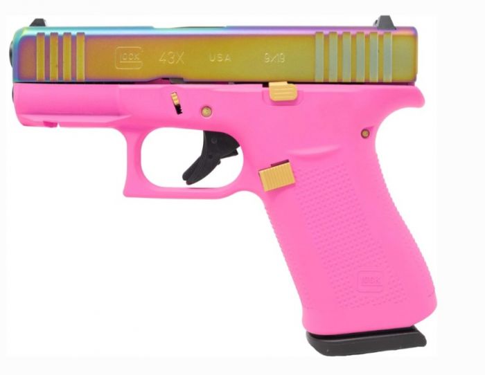 GLOCK G43X 9MM PINK RAINBOW $549