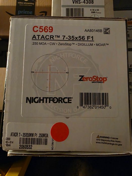 Nightforce 7-35x56 F1 MOAR Scope