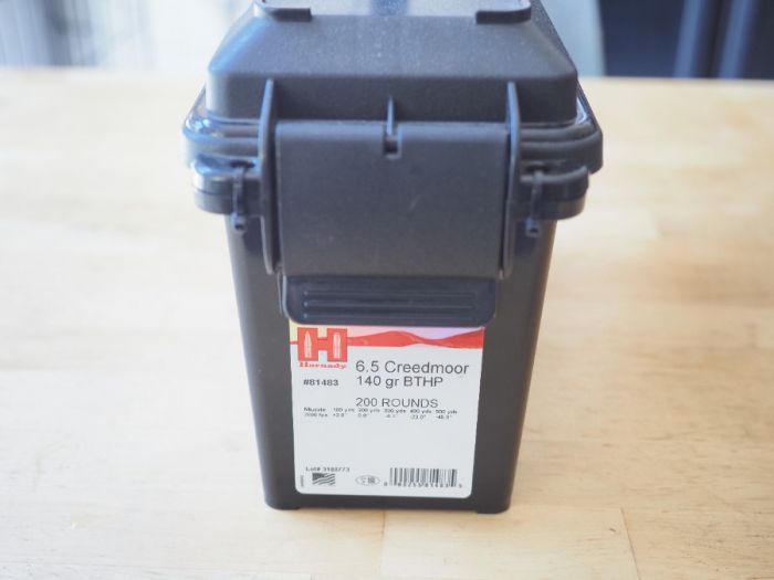 One 200 round box of Hornady 6.5 Creedmoor 140 gr 
