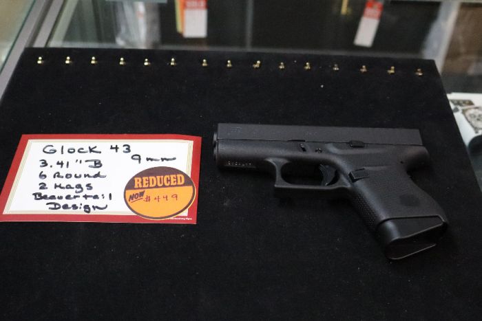 GLOCK 43, 3.4&quot;BARREL, 9MM, 2-6RND, CLOSEOUT