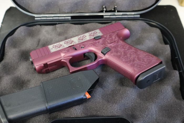 GLOCK 43X, BLACK CHERRY, 9MM, 2-10, 3.4&quot;B, CUSTOM