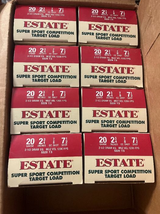 20 gauge target skeet loads 200 rounds 8 boxes