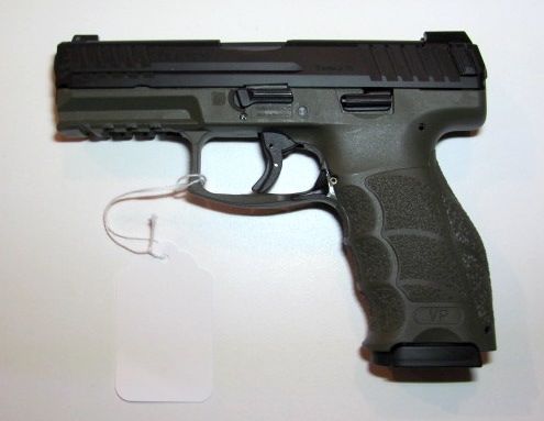 HK VP9 9mm semi-auto pistol OD Green Excellent