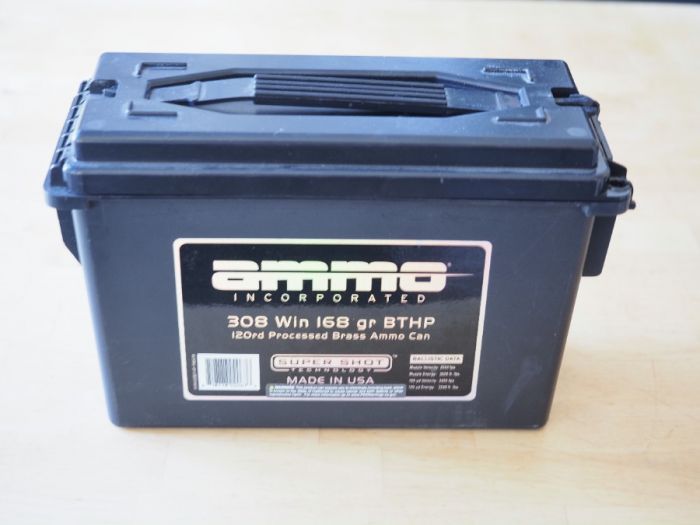 120 rounds Ammo Inc 308 Win 168 gr BTHP