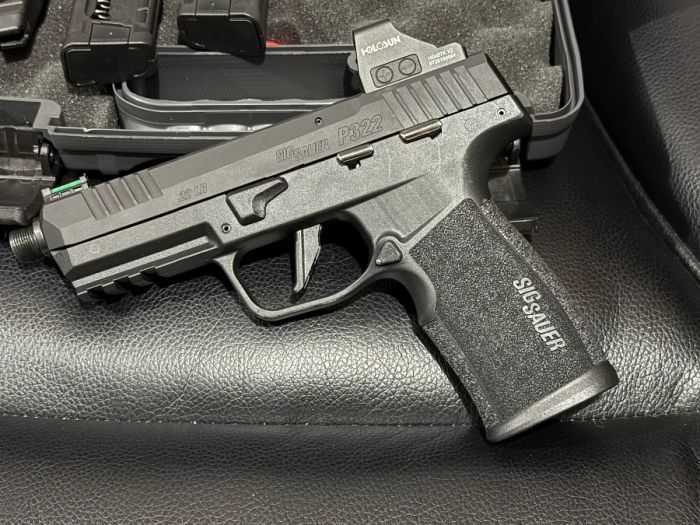Sig Sauer P322 with Holosun 407k red dot 6moa