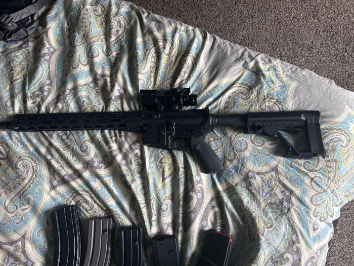 Delton DTI-15 5.56 with compact scope and 600 rds