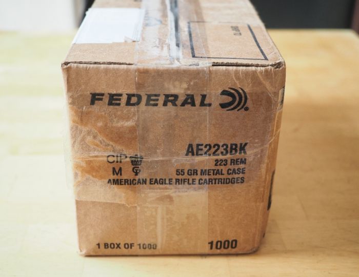 Federal AE223 223 Rem 1000 round box 55 gr FMJ