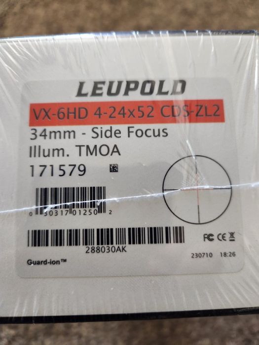 NIB Leupold VX-6HD 4-24x52 CDS-ZL2