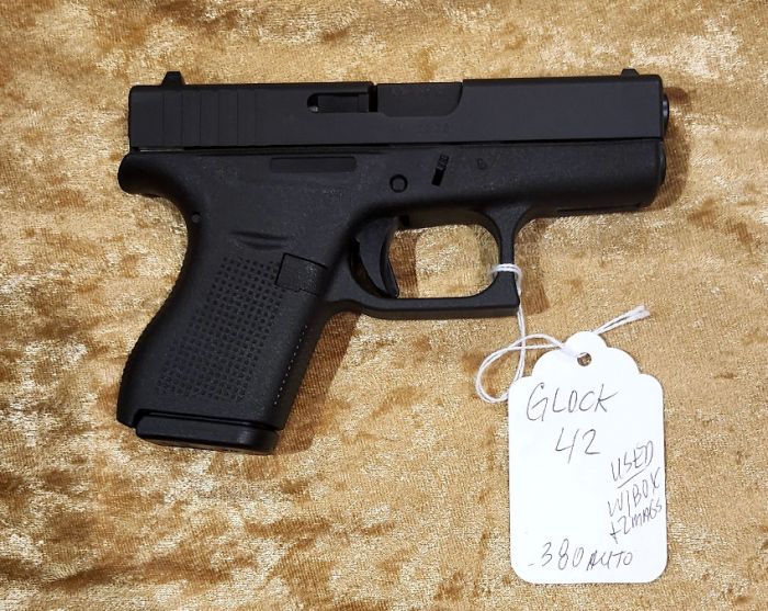 Glock 42 .380 auto cal. Pistol with box &amp; 2 mags