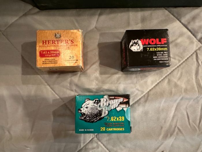 24 x 20 Round Boxes of 7.62x39