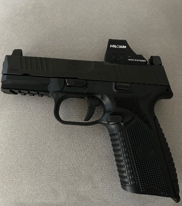 FN 510 with Holosun 407c and ammo 