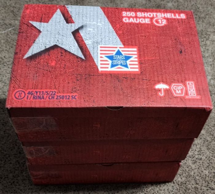 Stars and Stripes 12ga 3x cases