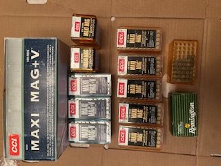 21 and a half Boxes 22 Mag (1077 rds)