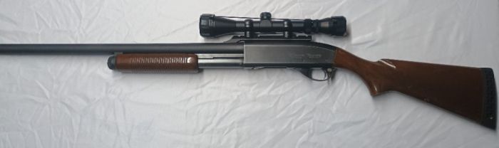 Remington Wingmaster 870 with Mossberg Slug Barrel