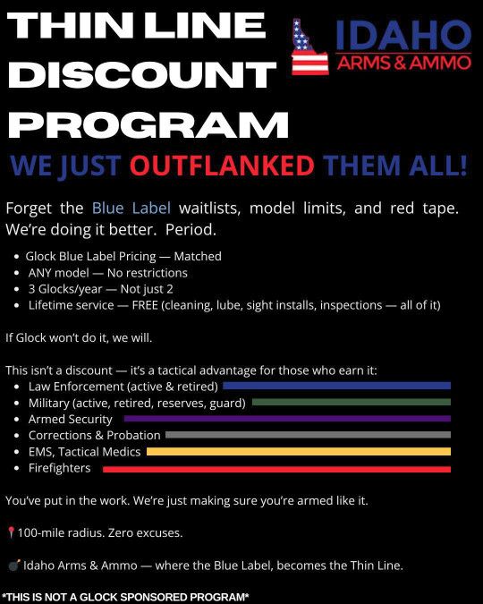 Thin Line Glock Discount Program