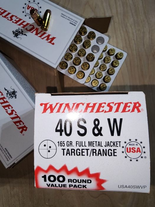 40 S&amp;W ,  Winchester, 165GR, 100rd value pack