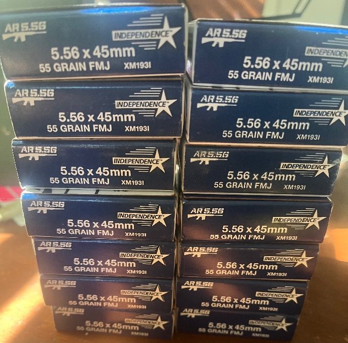 10 boxes 200 rounds total 5.56 x 45mm 