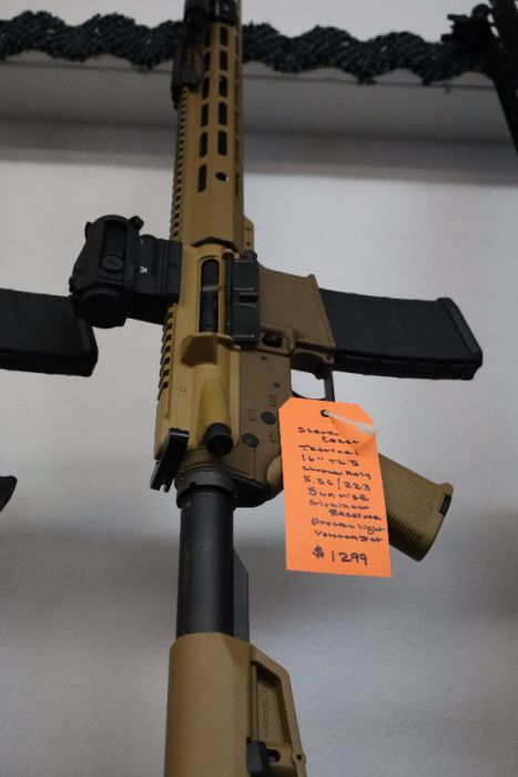 SHARK COAST TACT BDL 5.56 16&quot;THB, FDE, LT/RED DOT