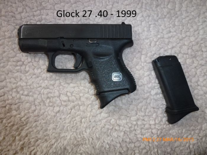 Glock 27 .40 (2) 9 rnd magazines Gen 3