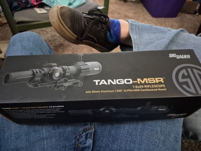 Sig tango msr 1-6 with cant mount installed