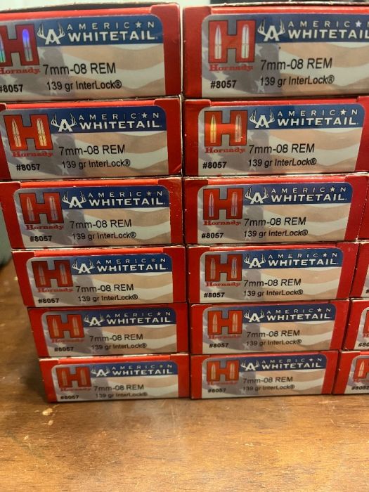 HORNADY 7mm-08 REM 139 grain interlok 