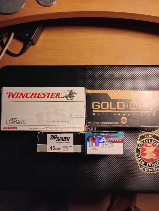 Mixed .45 ACP Ammunition